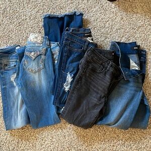 LOT OF 6 Pair of Women Jeans! USED !